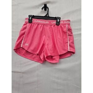 Under Armour Womens Tech Play Up Shorts Pink White 1389882 XS New